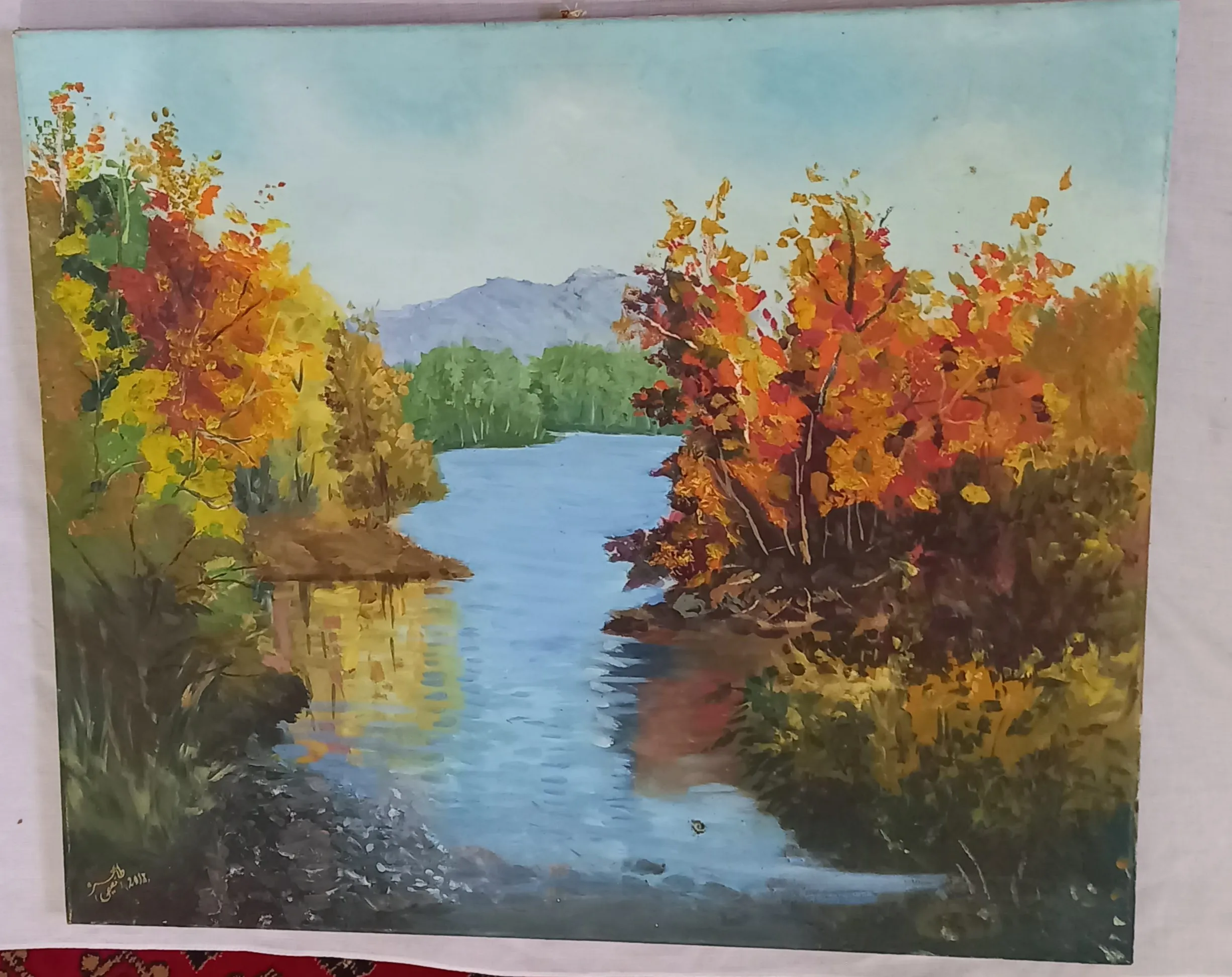 Spring Nature — oil painting by Tahera Fasehi
