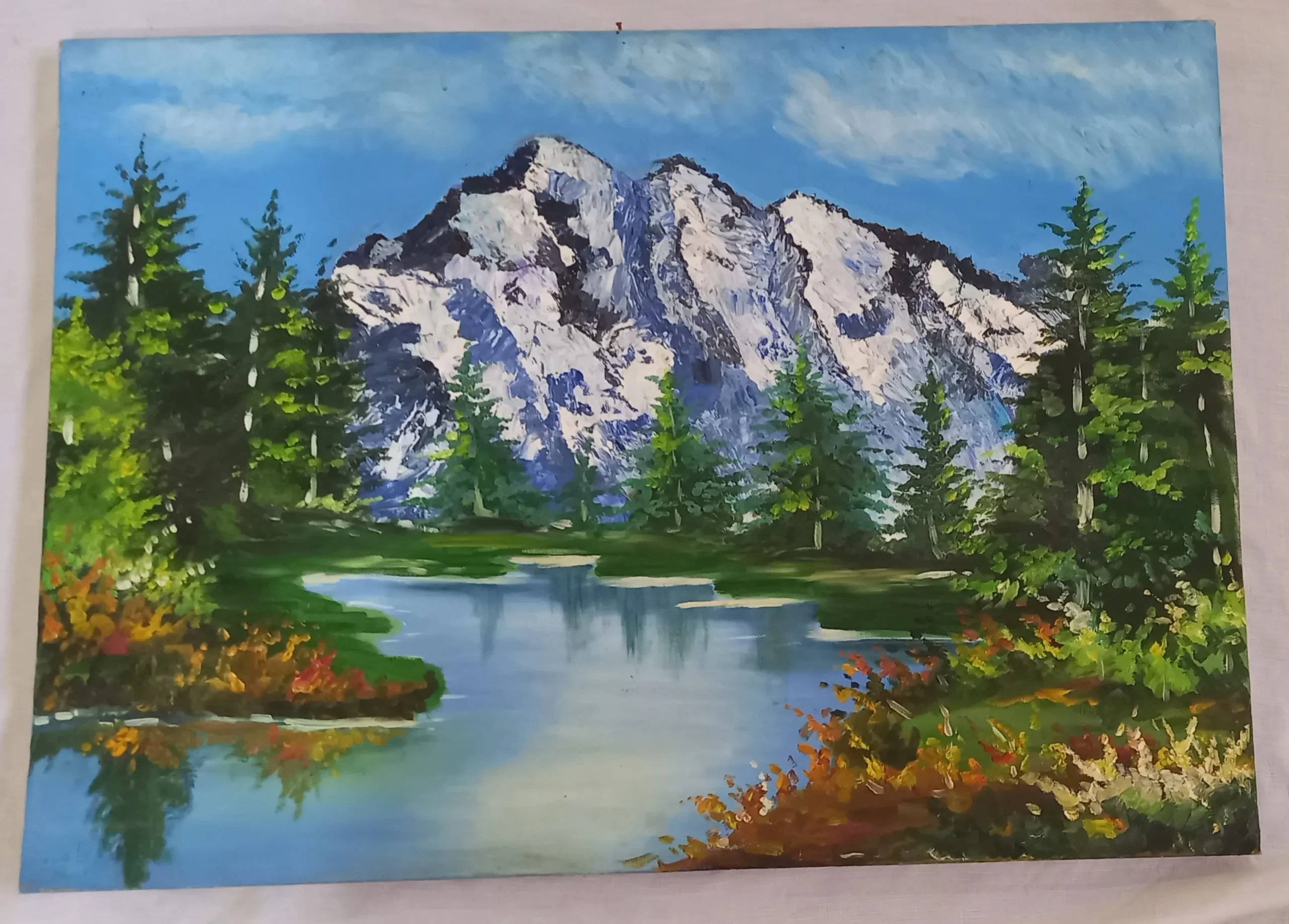 Winter Nature — oil painting by Tahera Fasehi