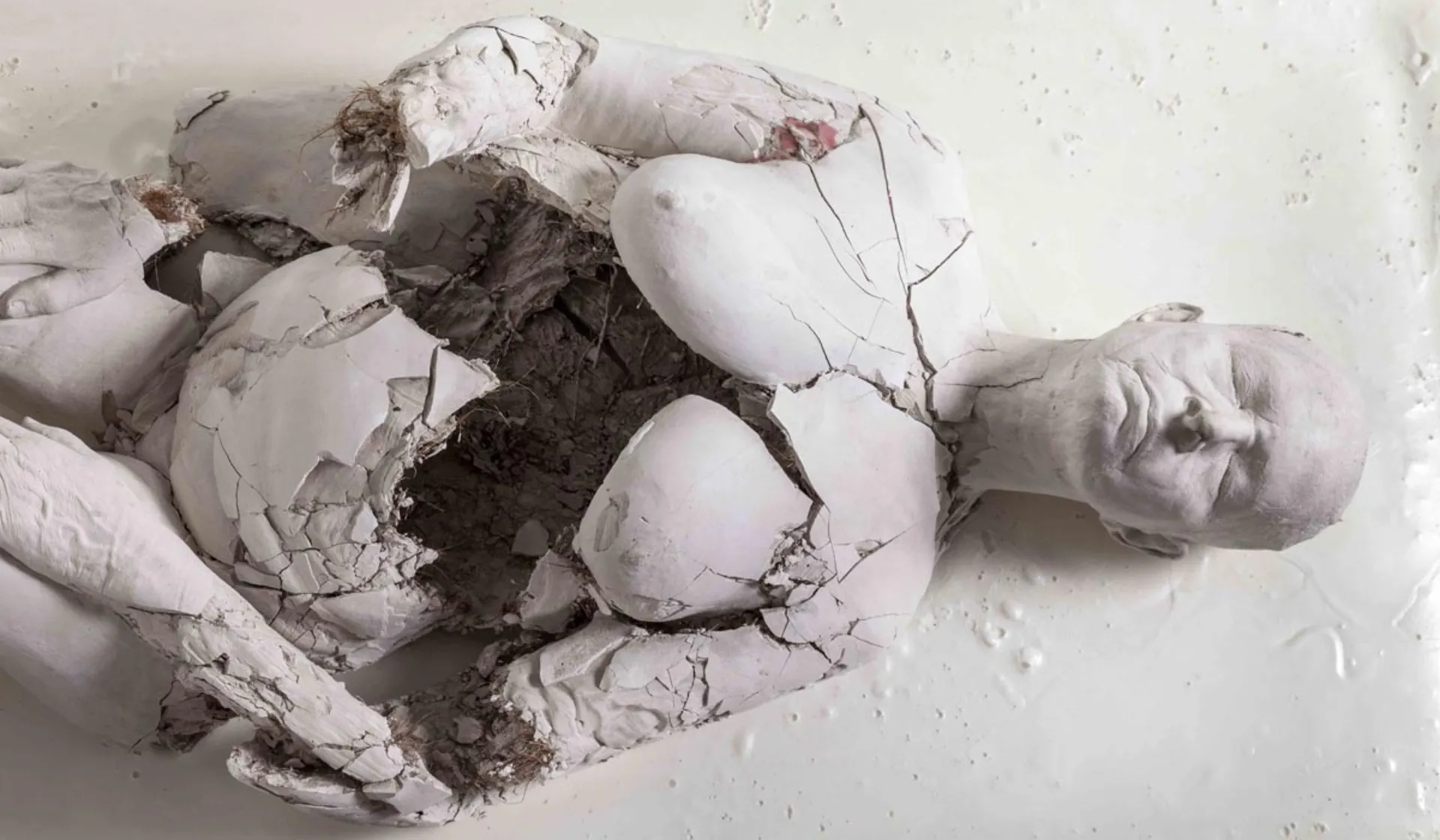 Issue 10 — The Body. Pieta, 2018, by Bharti Kher. Plaster and wax sculpture.
