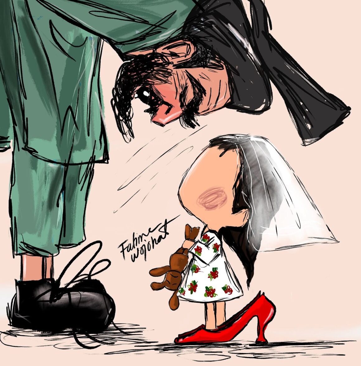 Sold Before Sunrise — cartoon by Fatima Wojhat
